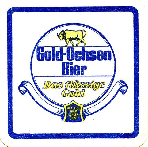 ulm ul-bw gold ochsen das fl�ssige 1ab (quad185-breitrahmen-blaugelb)